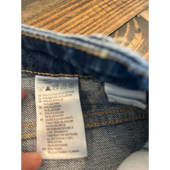 H&M L.O.G.G. Jeans Women 27 Patchwork Embroidered Artsy Funky Art to Wear Comfy - Picture 12 of 15